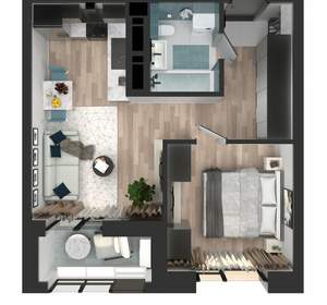 1-к квартира, вторичка, 38м2, 2/23 этаж