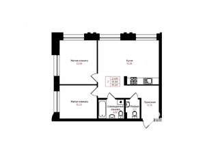 2-к квартира, вторичка, 61м2, 2/25 этаж