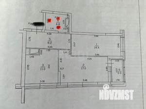 2-к квартира, вторичка, 55м2, 22/23 этаж