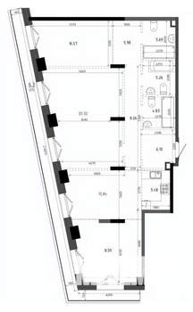 3-к квартира, вторичка, 134м2, 2/19 этаж