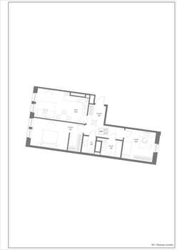 2-к квартира, строящийся дом, 73м2, 4/4 этаж