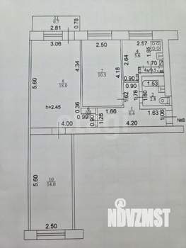 3-к квартира, вторичка, 58м2, 3/5 этаж