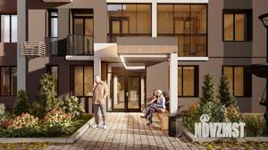 2-к квартира, строящийся дом, 51м2, 6/10 этаж