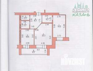 2-к квартира, вторичка, 63м2, 6/10 этаж