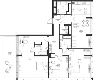 4-к квартира, вторичка, 137м2, 25/25 этаж