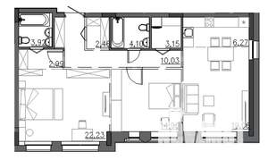 3-к квартира, вторичка, 89м2, 2/4 этаж