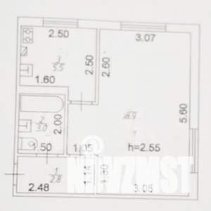 1-к квартира, вторичка, 31м2, 2/5 этаж