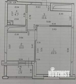 1-к квартира, вторичка, 47м2, 10/20 этаж
