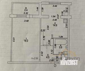 1-к квартира, вторичка, 45м2, 1/10 этаж