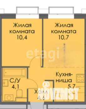 1-к квартира, вторичка, 36м2, 6/26 этаж
