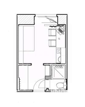 Студия квартира, вторичка, 13м2, 5/5 этаж