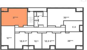 2-к квартира, вторичка, 84м2, 22/24 этаж