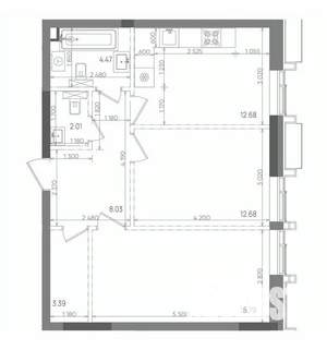 2-к квартира, вторичка, 59м2, 14/22 этаж