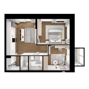 2-к квартира, вторичка, 54м2, 14/17 этаж