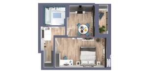 1-к квартира, вторичка, 36м2, 13/22 этаж