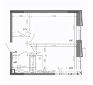 1-к квартира, вторичка, 41м2, 11/14 этаж