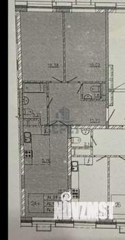 2-к квартира, сданный дом, 75м2, 8/20 этаж