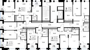 3-к квартира, вторичка, 68м2, 6/20 этаж