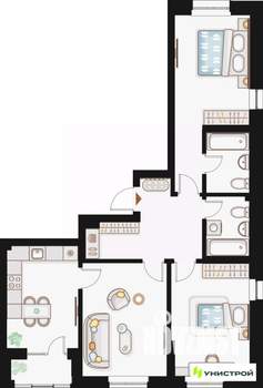3-к квартира, вторичка, 81м2, 16/20 этаж