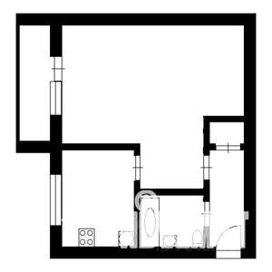 1-к квартира, вторичка, 34м2, 1/5 этаж