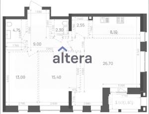 3-к квартира, вторичка, 84м2, 21/24 этаж