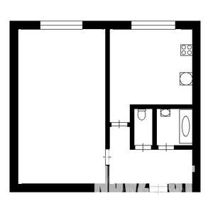 1-к квартира, вторичка, 29м2, 1/5 этаж