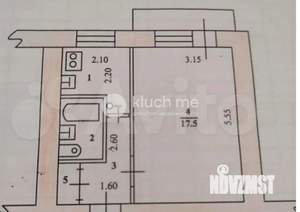 1-к квартира, вторичка, 30м2, 3/5 этаж