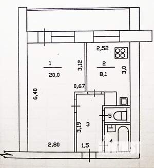 1-к квартира, вторичка, 37м2, 14/14 этаж