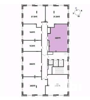 2-к квартира, вторичка, 66м2, 14/22 этаж