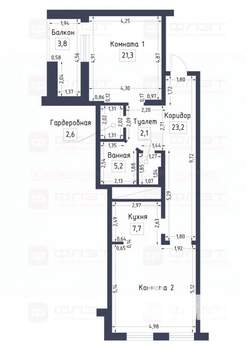 3-к квартира, вторичка, 92м2, 10/17 этаж