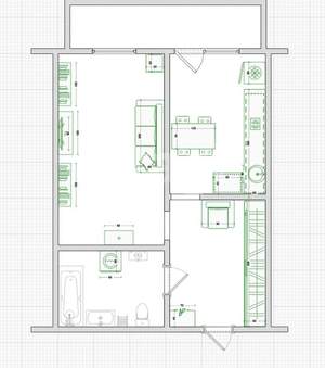 1-к квартира, вторичка, 41м2, 8/17 этаж