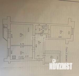 2-к квартира, вторичка, 79м2, 2/14 этаж