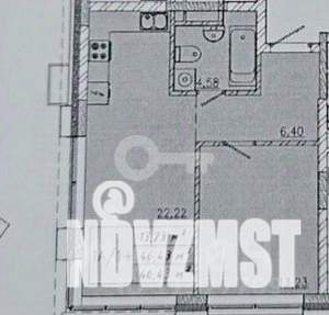 1-к квартира, строящийся дом, 46м2, 5/21 этаж