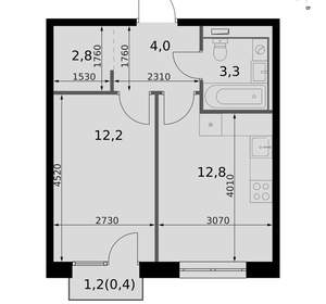 1-к квартира, вторичка, 36м2, 3/19 этаж