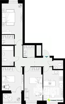 3-к квартира, вторичка, 83м2, 6/18 этаж