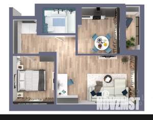 2-к квартира, вторичка, 48м2, 3/24 этаж