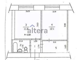 1-к квартира, вторичка, 35м2, 2/9 этаж