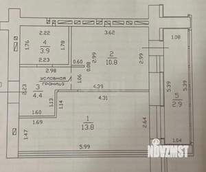 1-к квартира, вторичка, 33м2, 8/10 этаж
