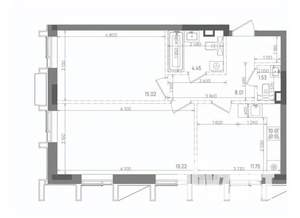 2-к квартира, вторичка, 60м2, 12/22 этаж