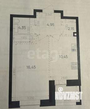 1-к квартира, вторичка, 40м2, 5/24 этаж