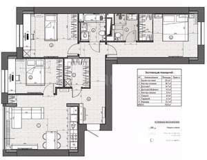 3-к квартира, вторичка, 94м2, 5/5 этаж