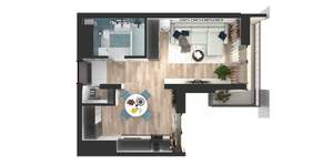 1-к квартира, вторичка, 34м2, 22/24 этаж