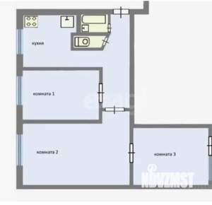 3-к квартира, вторичка, 82м2, 4/18 этаж