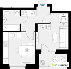 1-к квартира, вторичка, 35м2, 3/17 этаж