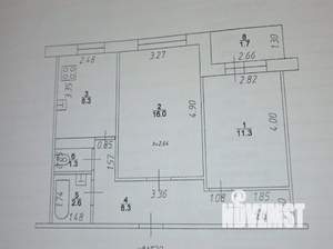 2-к квартира, вторичка, 50м2, 8/10 этаж