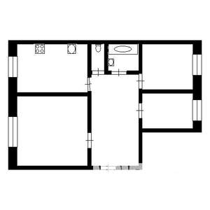 3-к квартира, вторичка, 65м2, 8/9 этаж