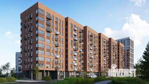 1-к квартира, строящийся дом, 40м2, 6/14 этаж