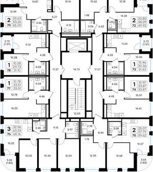 2-к квартира, вторичка, 50м2, 3/10 этаж