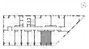 1-к квартира, вторичка, 45м2, 13/23 этаж