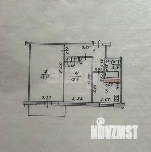 2-к квартира, вторичка, 44м2, 4/5 этаж